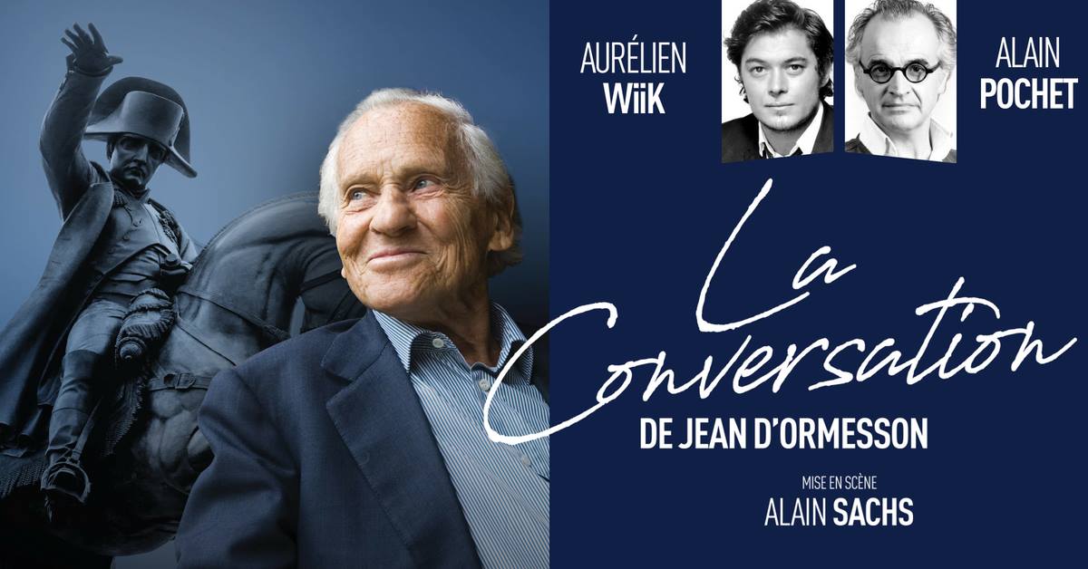 La Conversation de Jean d'Ormesson mise en scène d'Alain Sachs